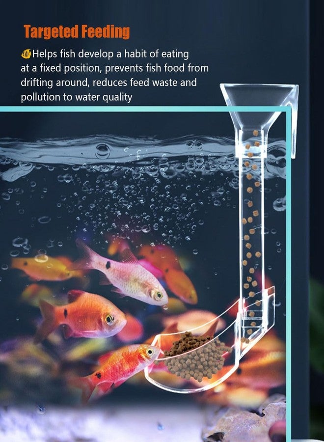 KINGYEENUO Shrimp Feeder Set - Aquarium Fish Feeder Tube Kit with Feeding Ring, Cleaning Brush, Tank Feeding Tube - Image 3